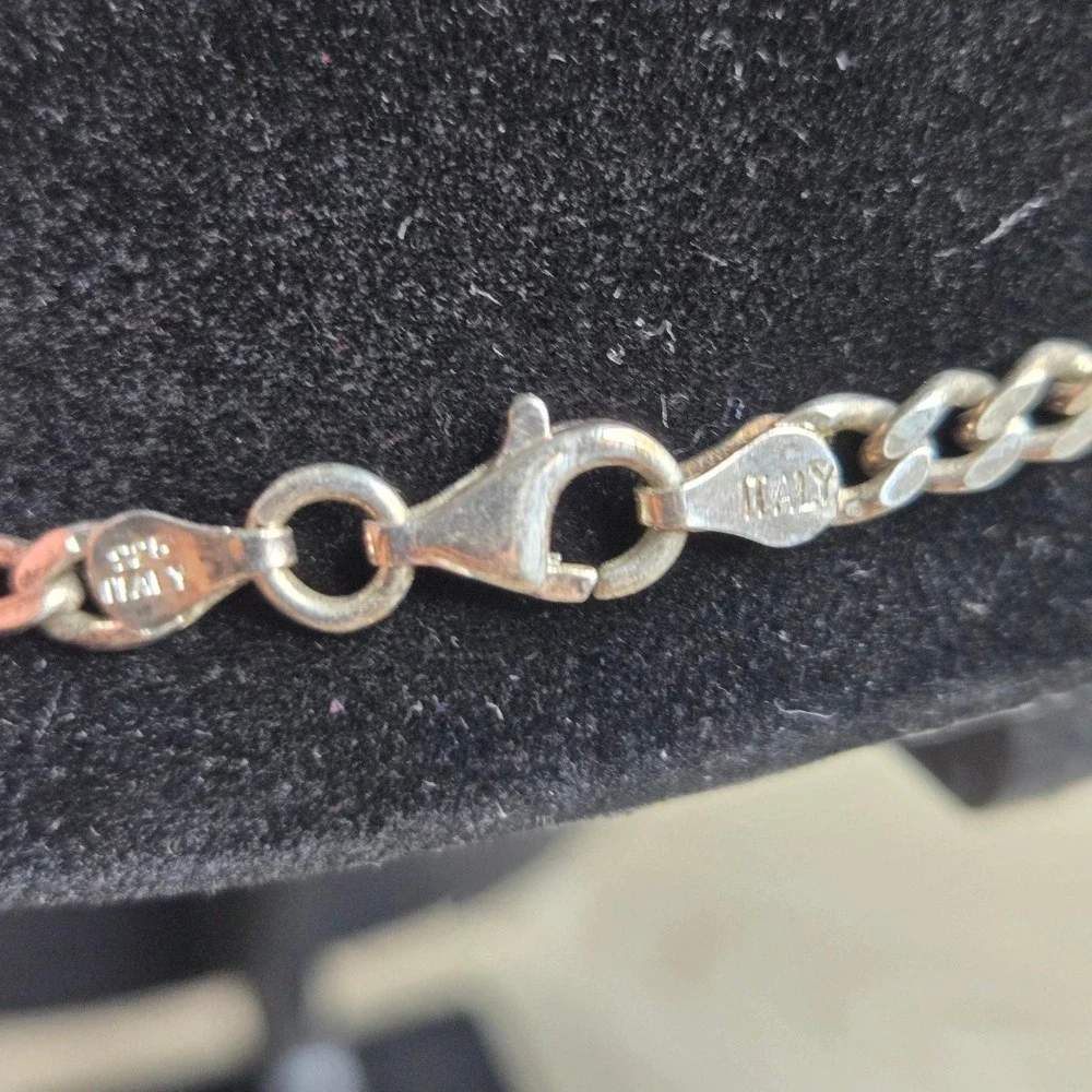 925 Sterling Silver 5mm Figaro Chain Necklace 18